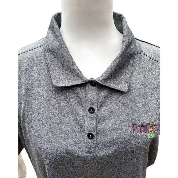 Nike Golf Dri-Fit Style#47445 The Potatoes USA Gray Polo Golf Shirt Size 2XL XXL - Picture 4 of 8